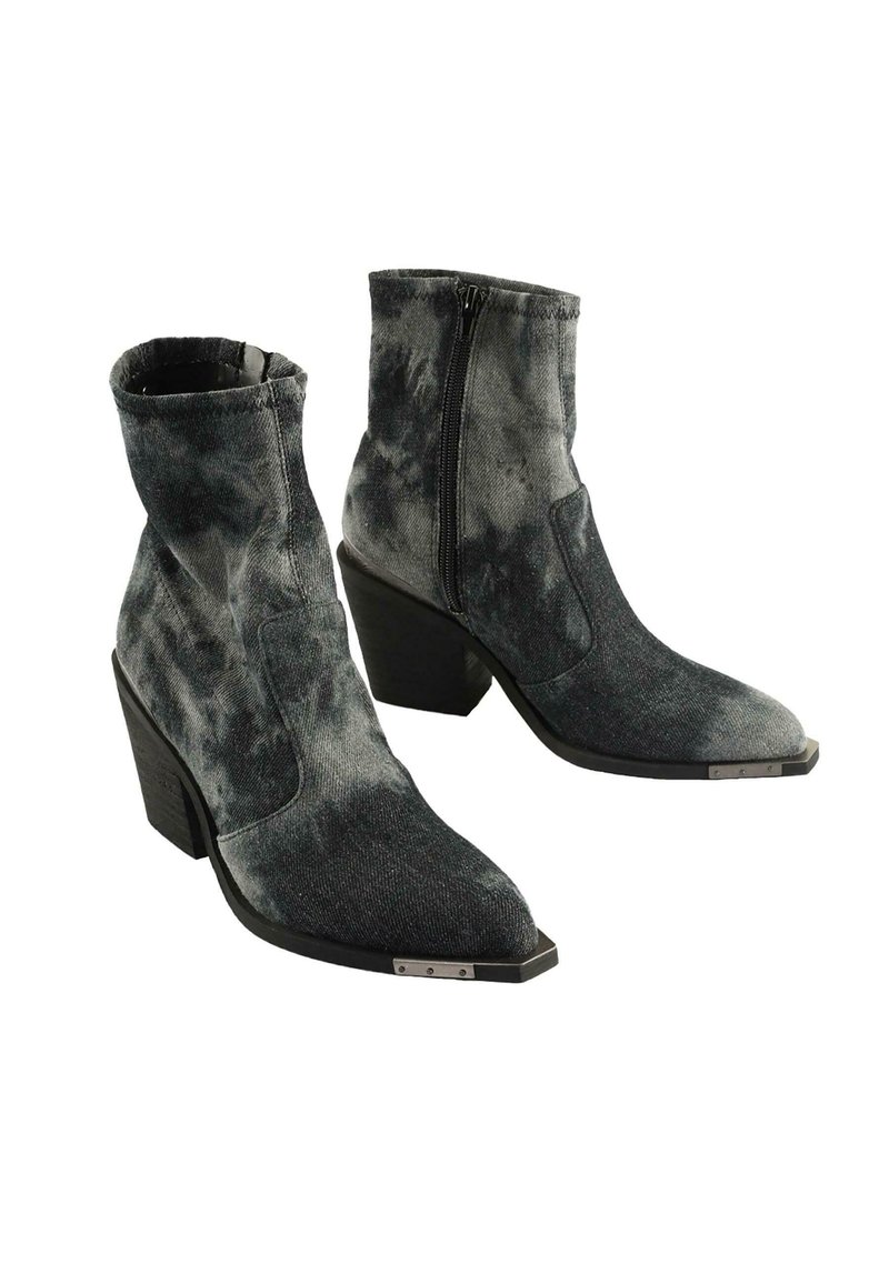 Bottes De Cowboy Buffalo En Cuir Véritable - Taille 42 - Style Motard/western