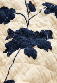 PETITE FIT EMBROIDED - Žieminė striukė - ecru navy