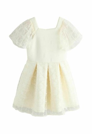 REGULAR FIT - MESH OVERLAY SLEEVE SCUBA  - Freizeitkleid - yellow