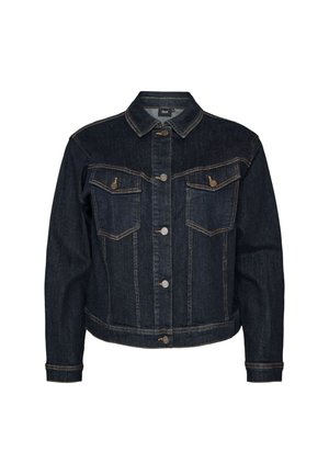 Zizzi, KLASSISCHE JEANSJACKE MIT KONTRASTNÄHTEN - Τζιν μπουφάν - blau