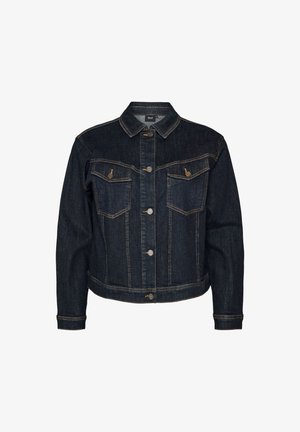 Zizzi, KLASSISCHE JEANSJACKE MIT KONTRASTNÄHTEN - Τζιν μπουφάν - blau