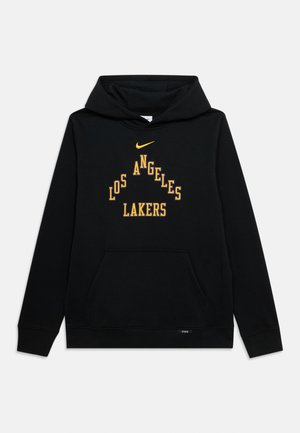 NBA LOS ANGELES LAKERS CLUB HOODY WORDMARK CITY EDITION UNISEX - Felpa - black