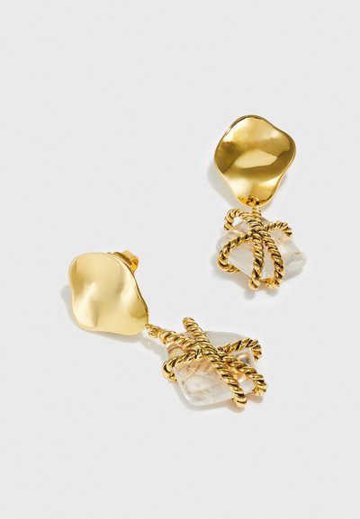Aurélie Bidermann MYCENE EARRINGS WITH ROCK - Naušnice - gold-coloured