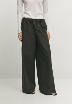 Massimo Dutti Pantalon classique - dark green