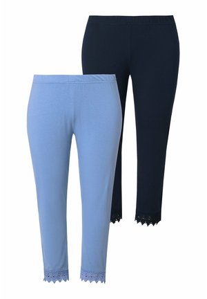 2 PACK CROPPED - Leggings - cornflower blue