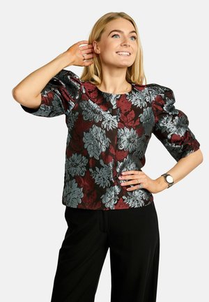 WINNIE - Blúzka - bordeaux /silver