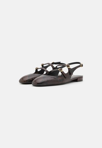 Stuart Weitzman BENNI SLINGBACK - Bailarinas con tira trasera - mahogany