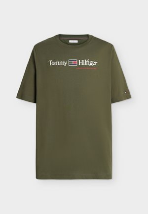 Tommy Hilfiger, BT-BRAND LOVE RWB GRAPHIC TEE-B - T-Shirt print - huntsman green