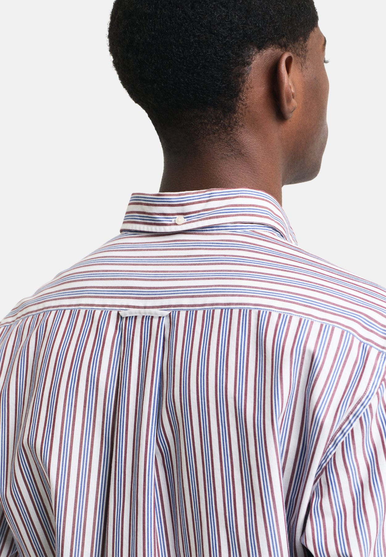 REGULAR FIT STRIPED POPLIN