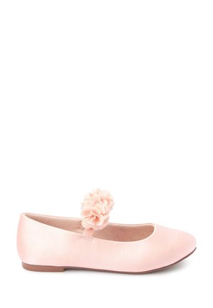 STAIN RESISTANT CORSAGE FLOWER OCCASION SHOESFIT (F) - Bokapántos balerina cipők - pink