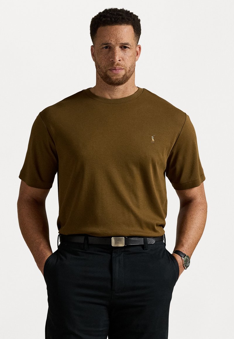 Polo Ralph Lauren Big & Tall SOFT COTTON CREWNECK T-SHIRT - Pamata T-krekls - nature brown