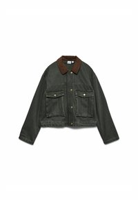 Džinsa auduma jaka - grape leaf