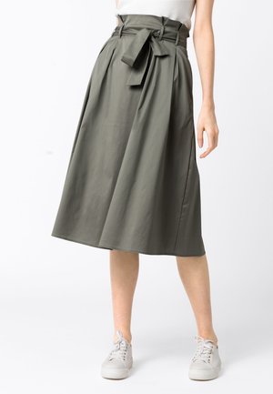 Jupe trapèze - olive
