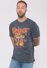 Paradiso Clothing SLIPKNOT LIBERATE DIP DYE WASH - Print T-shirt - black