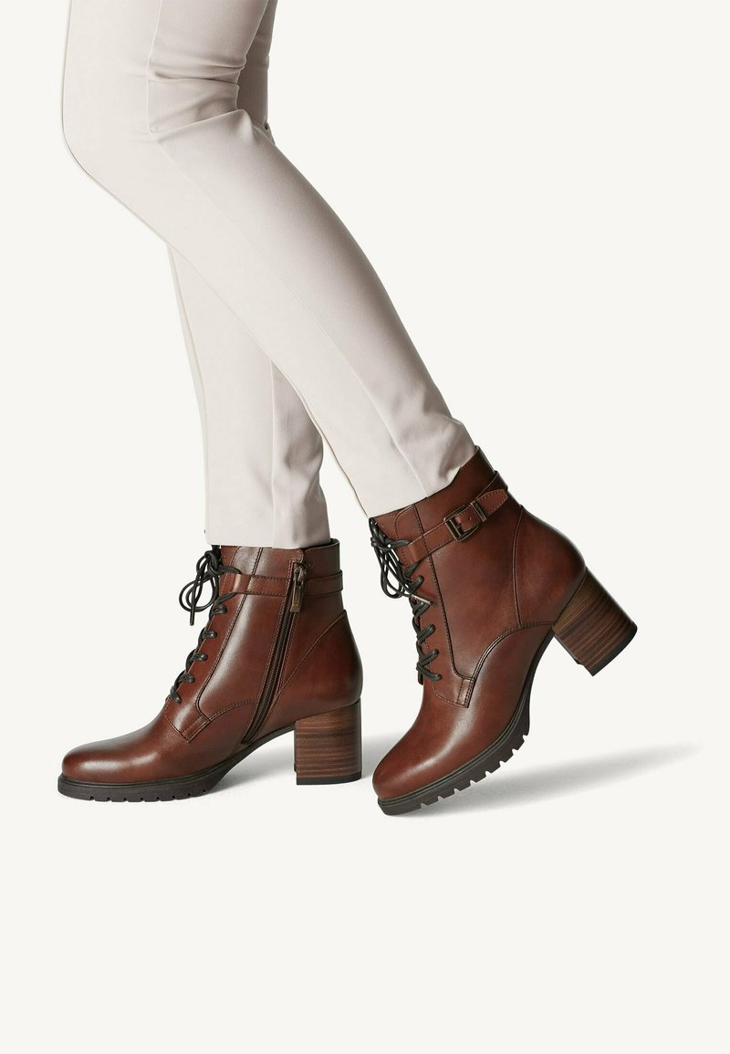 Tamaris Botines con cordones - muscat