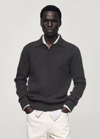 Mango Stickad tröja - anthracite