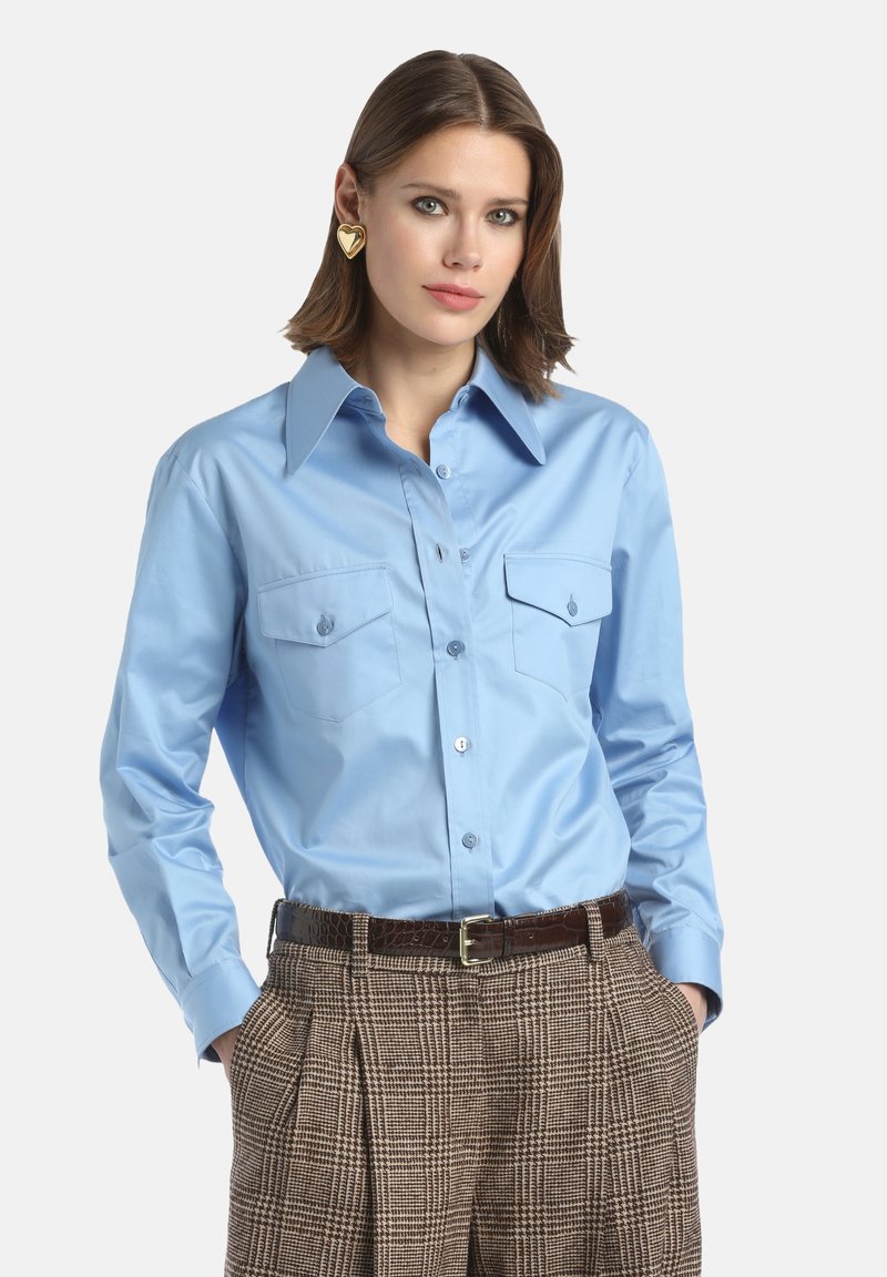 Luisa Spagnoli LEILA - Bluza z gumbi - cielo