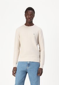 Calvin Klein WAFFLE STRUCTURE - Maglione - stony beige