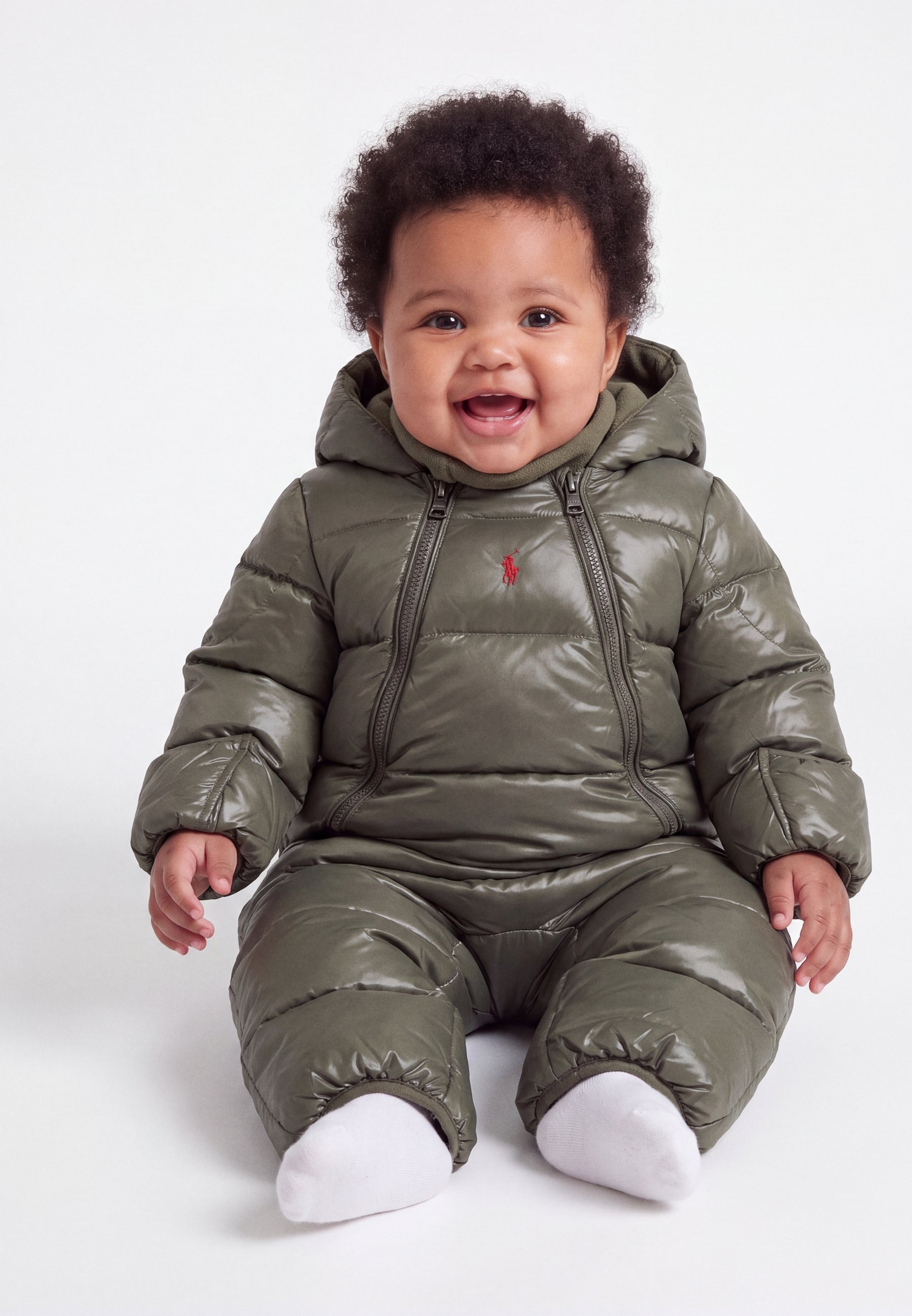 TINYCOTTONS VICHY PADDED OVERALL UNISEX - Snowsuit - summer red