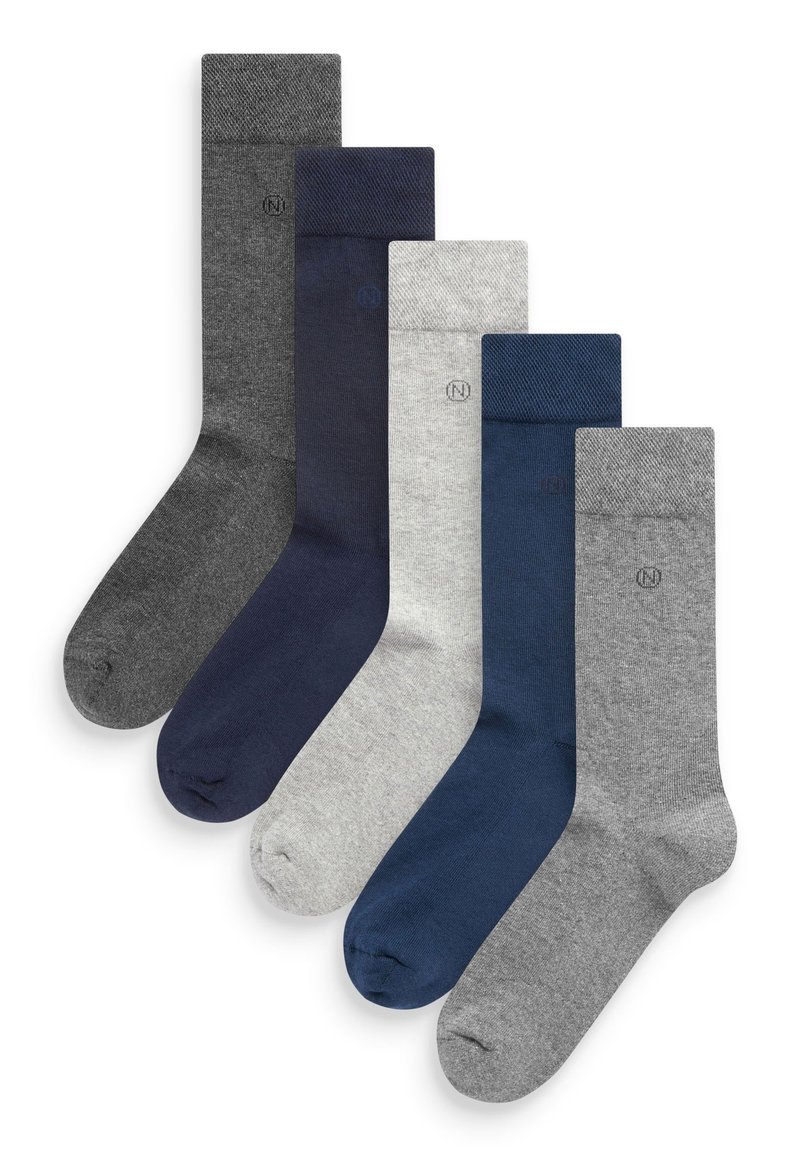 Next CUSHIONED SOLE FIVE PACK - Calcetines - navy grey