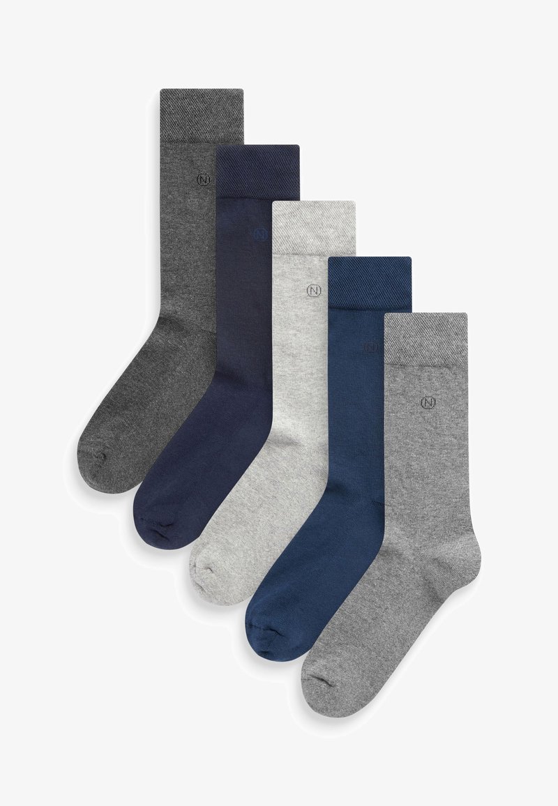 Next CUSHIONED SOLE FIVE PACK - Calcetines - navy grey
