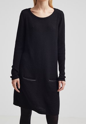 Pletené šaty - black