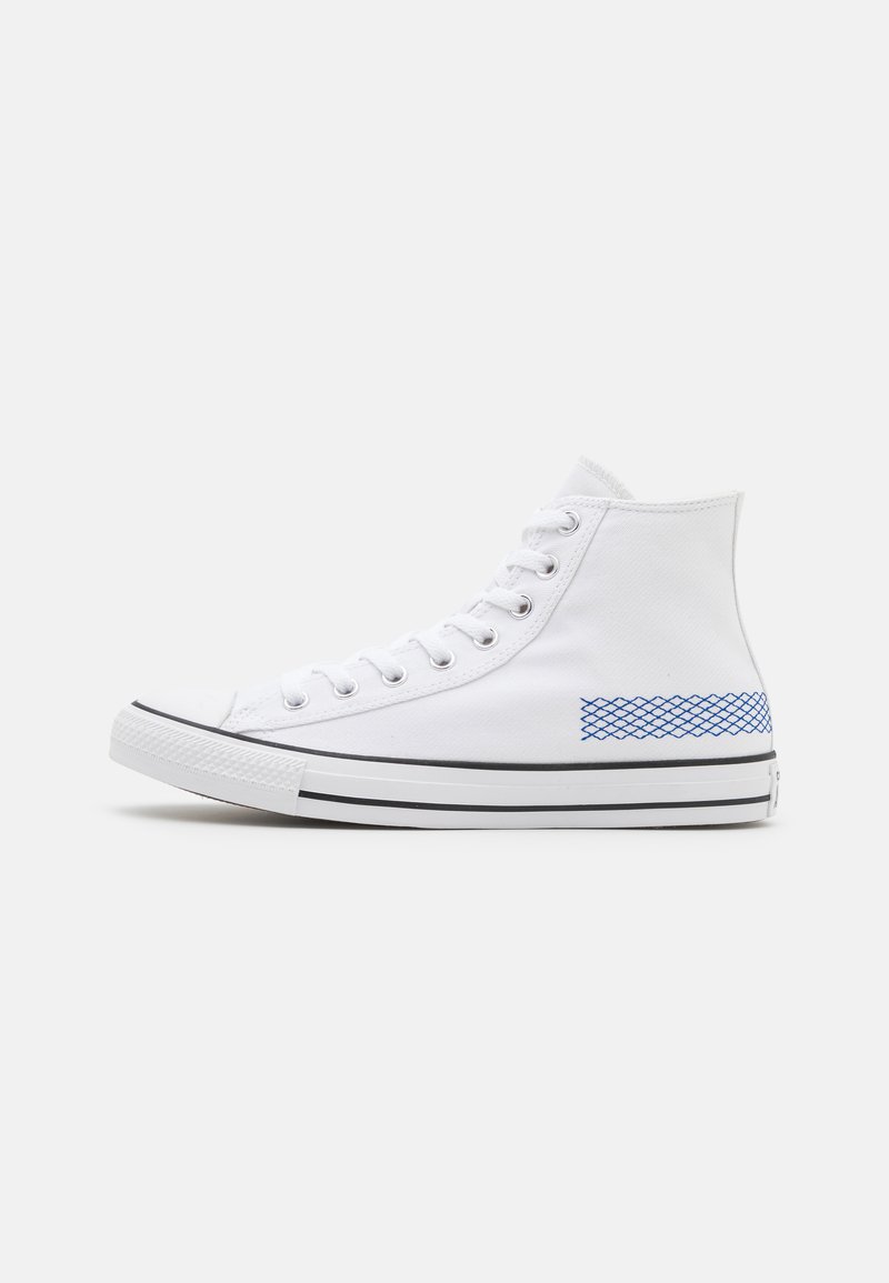 Converse CHUCK TAYLOR ALL STAR UNISEX - High-top trainers - white/blue ...