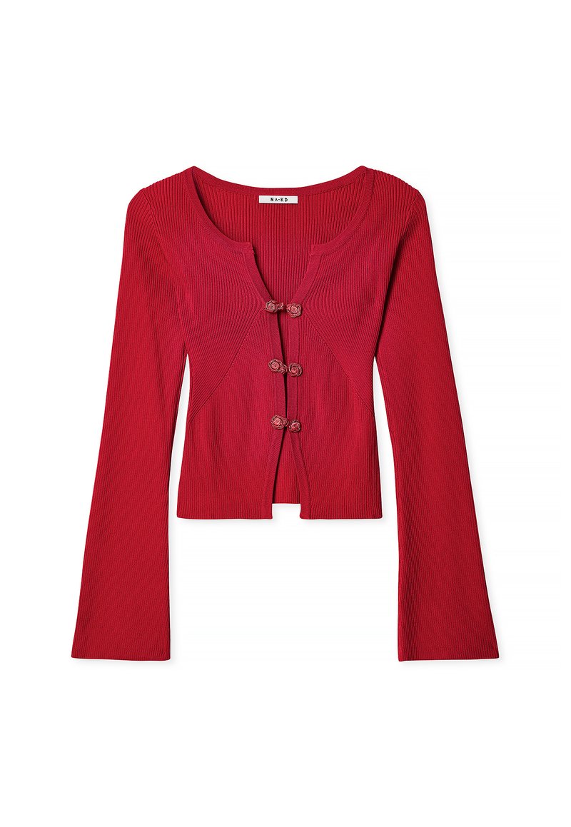 NA-KD - LONG SLEEVE  - Tops ar garām piedurknēm - red, Palielināt