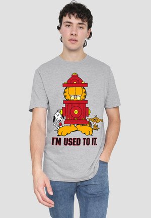 GARFIELD IM USED TO IT - T-Shirt print - mottled light grey