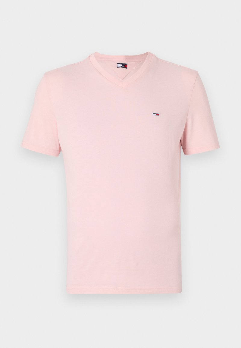 Tommy Jeans T-shirt basic donkerroze