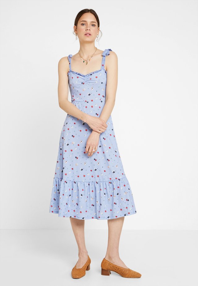 Maxikleid - white/blue