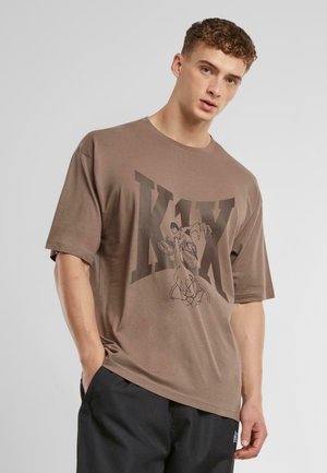 ALIEN SMASH TEE - T-Shirt print - brown