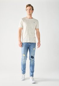 Pier One Blugi slim fit - destroyed denim