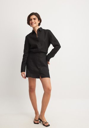 NA-KD Shirt dress - black