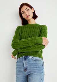 ONLY ONLBILLIE SLIT STRAIGHT - Slim fit jeans - light medium blue denim