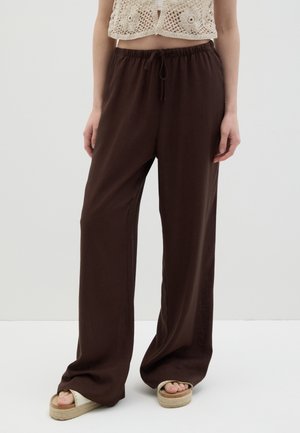 B.ANGEL WIDE - Stoffhose - brown