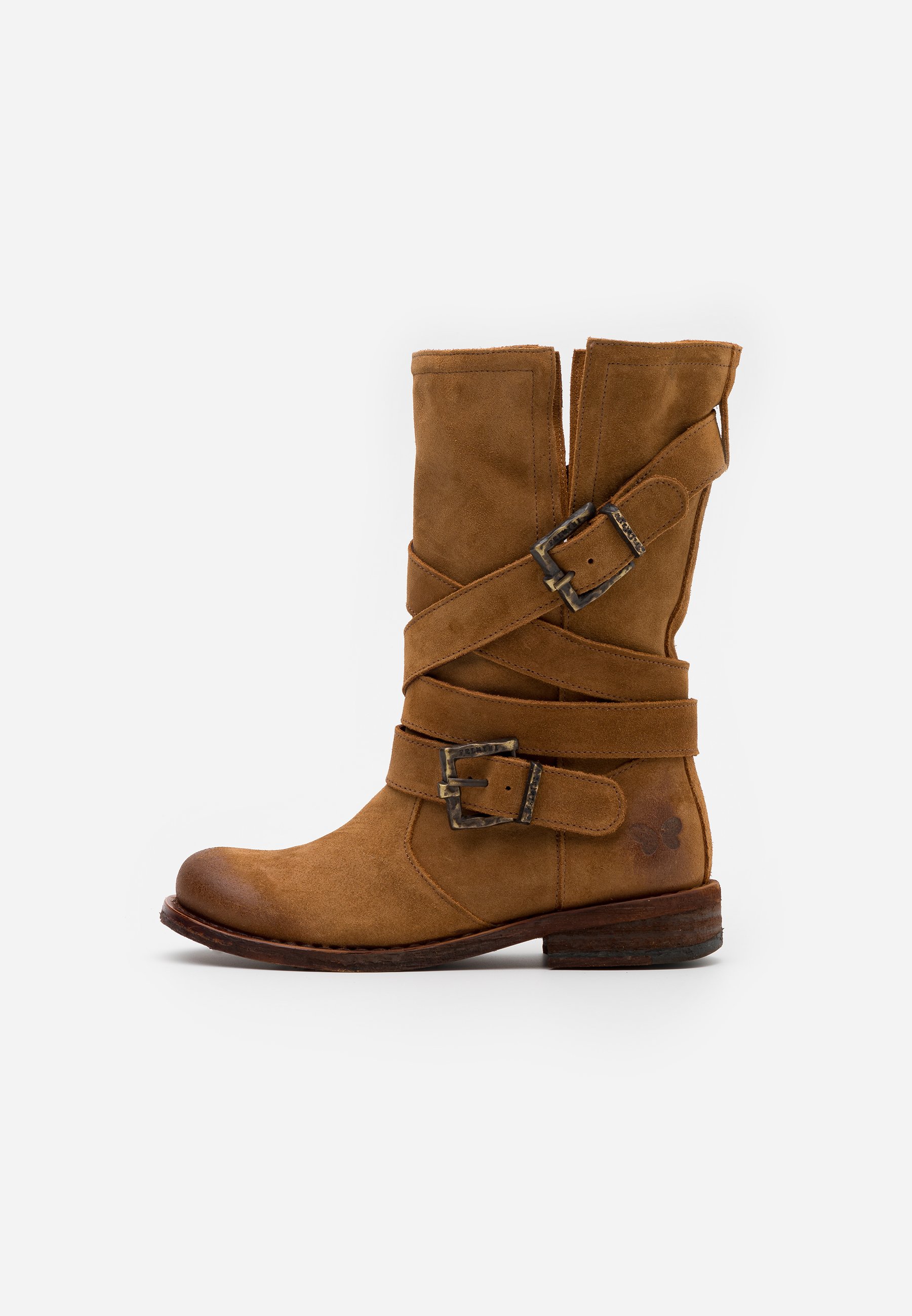 womens tan biker boots