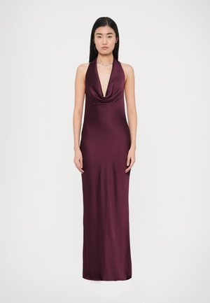 HALTER DRAPE BIAS GOWN - Îmbrăcăminte de ocazie - plum