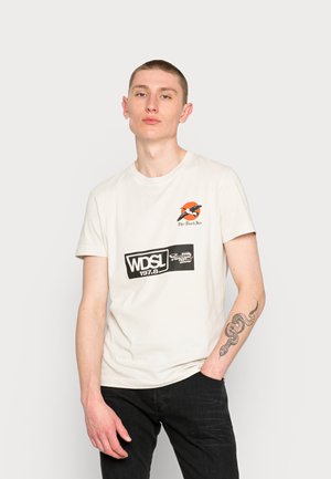 DIEGOR - T-shirt con stampa - white