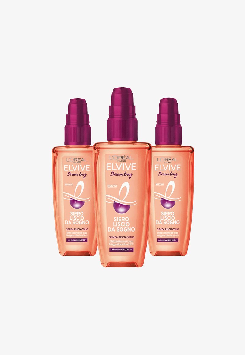 L'Oréal Paris - SIERO ANTI-CRESPO DREAM LONG, SIERO ANTI CRESPO PER CAPELLI LUNGHI, CRESPI, 100 ML - 3 PACK - Trattamenti capelli, Ingrandire