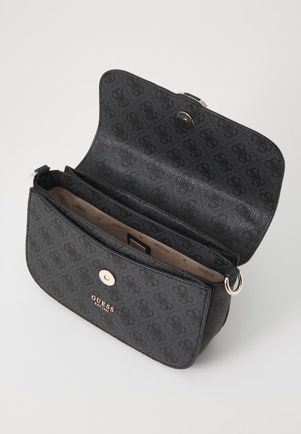 ORLINA LOGO TOP HANDLE FLAP - Handbag - coal logo4