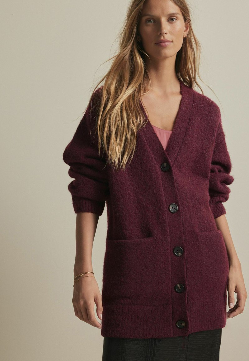 Next LONGLINE BUTTON - Kardiganas - red berry
