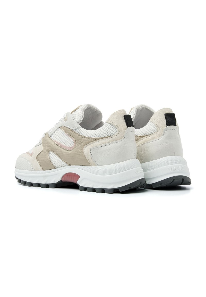 VIA VAI Sneakers laag bianco/zandkleur