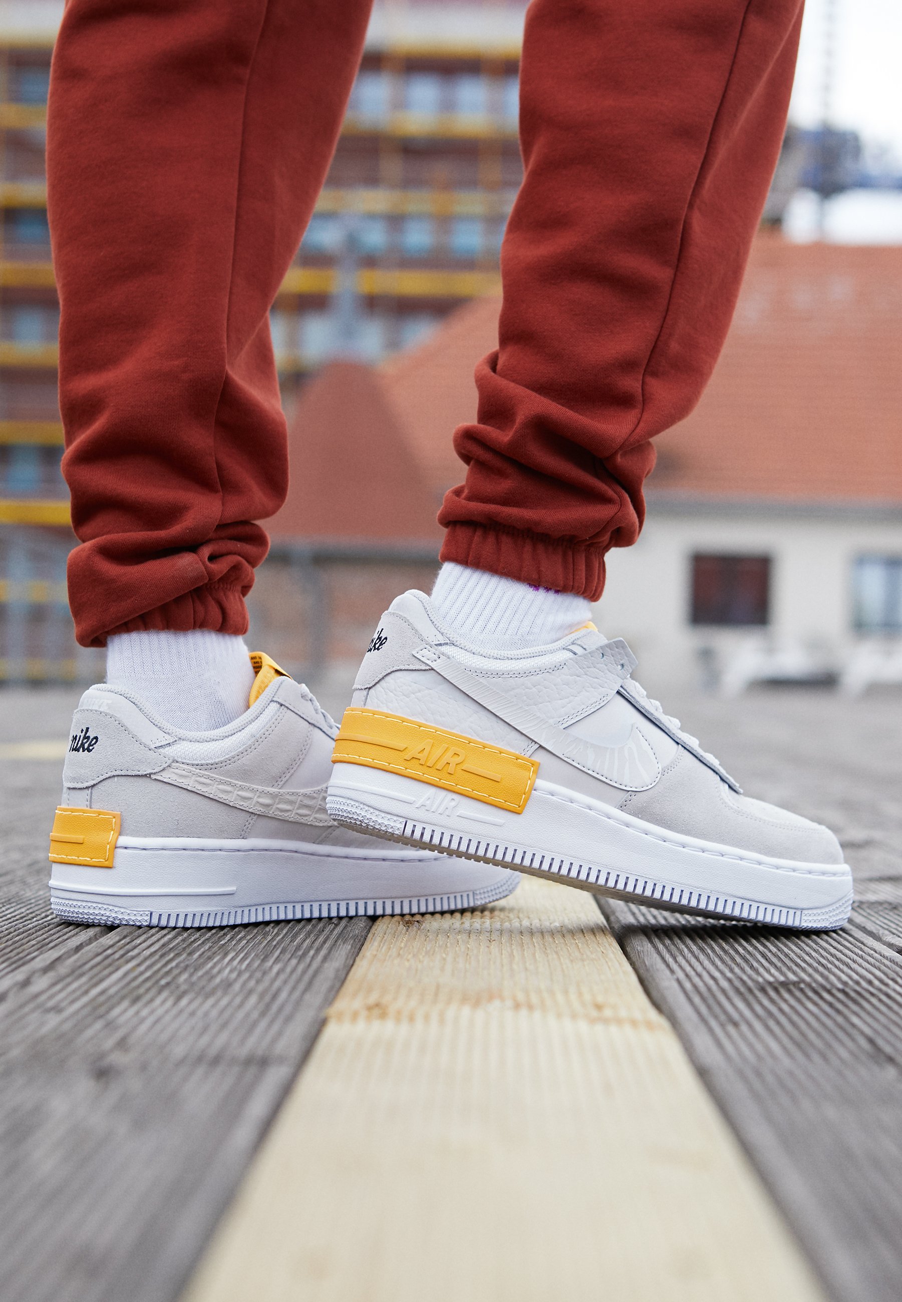Nike Sportswear AIR FORCE 1 SHADOW - Trainers - vast grey/laser ... Nike Sportswear AIR FORCE 1 SHADOW - Trainers - vast grey/laser ...