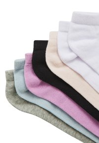 Terranova 7 PACK - Calze - 1x Black, 1x Pink, 2x Whit, 1x Grey, 1x Beige, 1x Light blue
