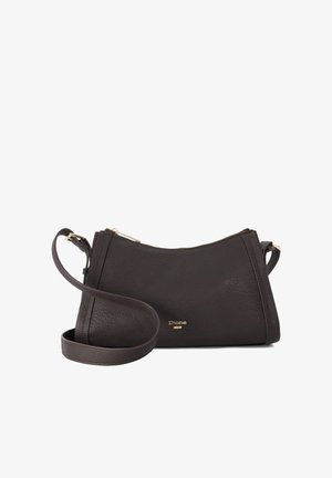 Dune London, DECLARE - Sac bandoulière - dark brown-plain pu