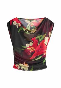 Camicetta - red black floral