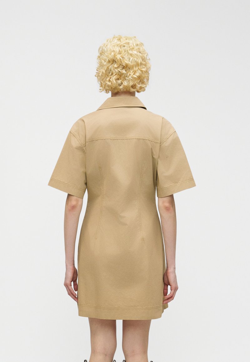 GAP FITTED MINI - Shirt dress - iconic khaki/khaki - Zalando.ie