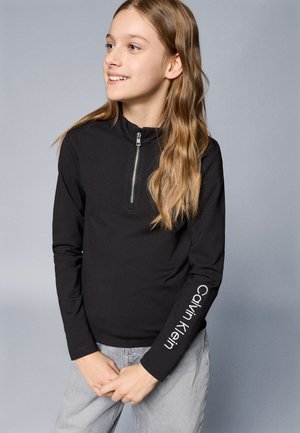 HALF ZIP UP - Sweatshirt - black