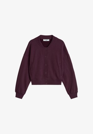 Marc O'Polo DENIM, SWEATJACKET LONGSLEEVE, BOMBER - Bomber Jacket - mahagony jam